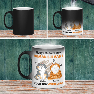 To My Human Servant Mom - Personalized Custom Color Changing Mug