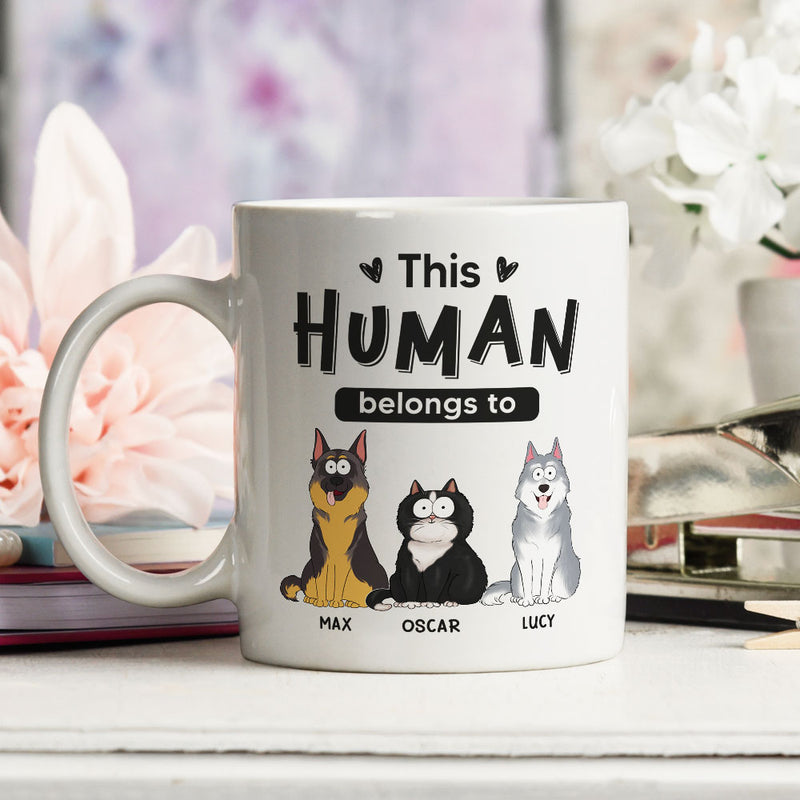 Belongs To Pets - Personalized Custom Coffee Mug