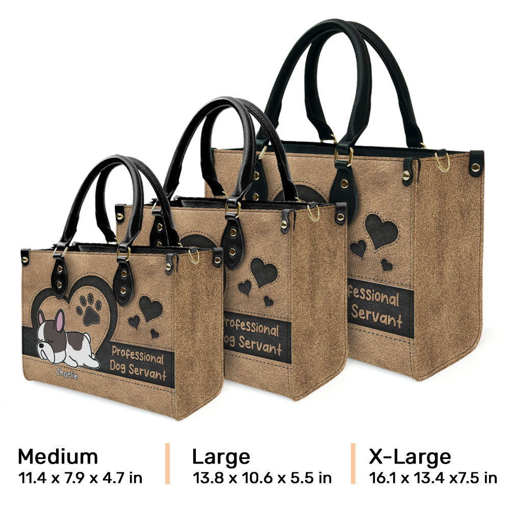 Professional Pet Servant Personalized Custom Leather Bag PAWSIONATE