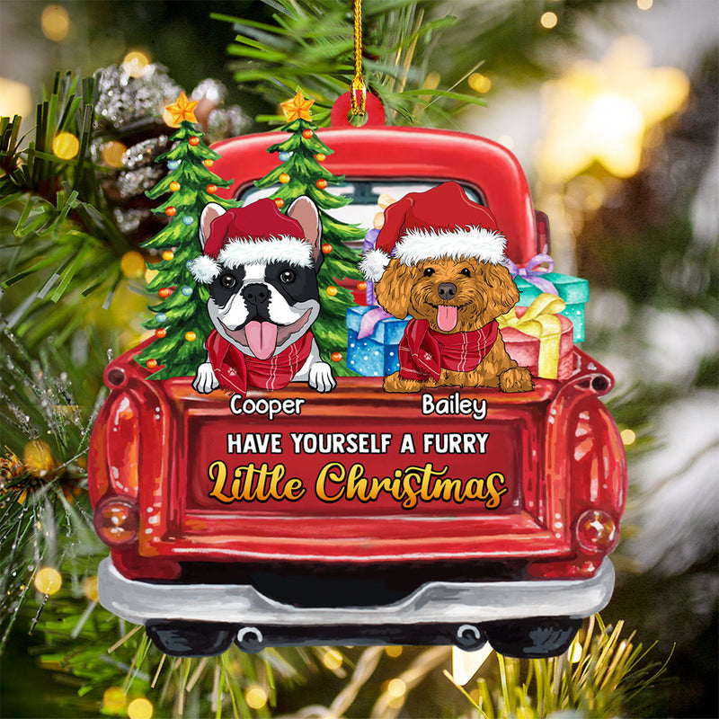 Have Yourself A Furry Little Christmas - Personalized Ornament For