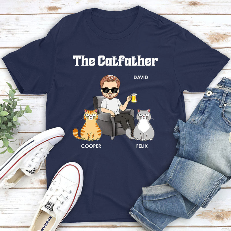 The Catfather - Personalized Custom Fluorescent T-shirt