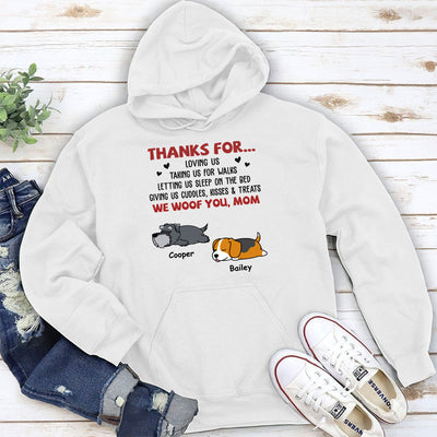 Mom Thanks For Loving Me - Personalized Custom Hoodie