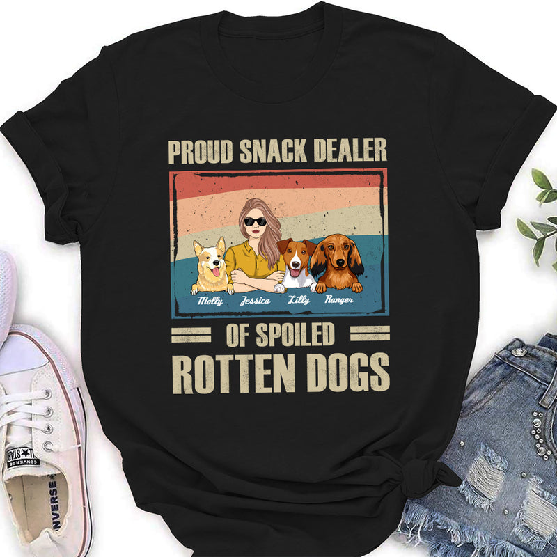 Cool Man And Spoiled Dog - Personalized Custom Women&