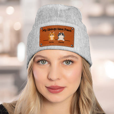 My Sibling - Protected By Dog - Personalized Custom Beanie