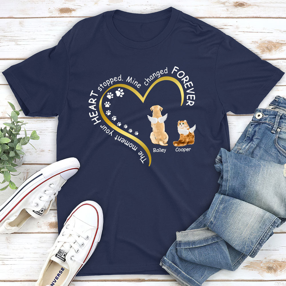 Mine Changed Forever Custom Pet Lover Personalized Unisex T-shirt