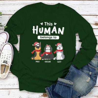 Belongs To Pets Christmas - Personalized Custom Long Sleeve T-shirt