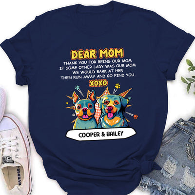 Pop Art Dear Dad XOXO - Personalized Custom Women's T-shirt