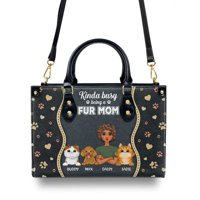 Being A Good Mom - Personalized Custom Leather Bag