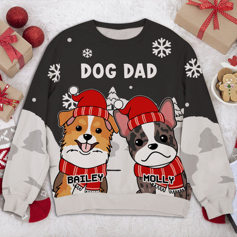 Cozy Pawlidays With Pet - Personalized Custom All-Over-Print Sweatshirt