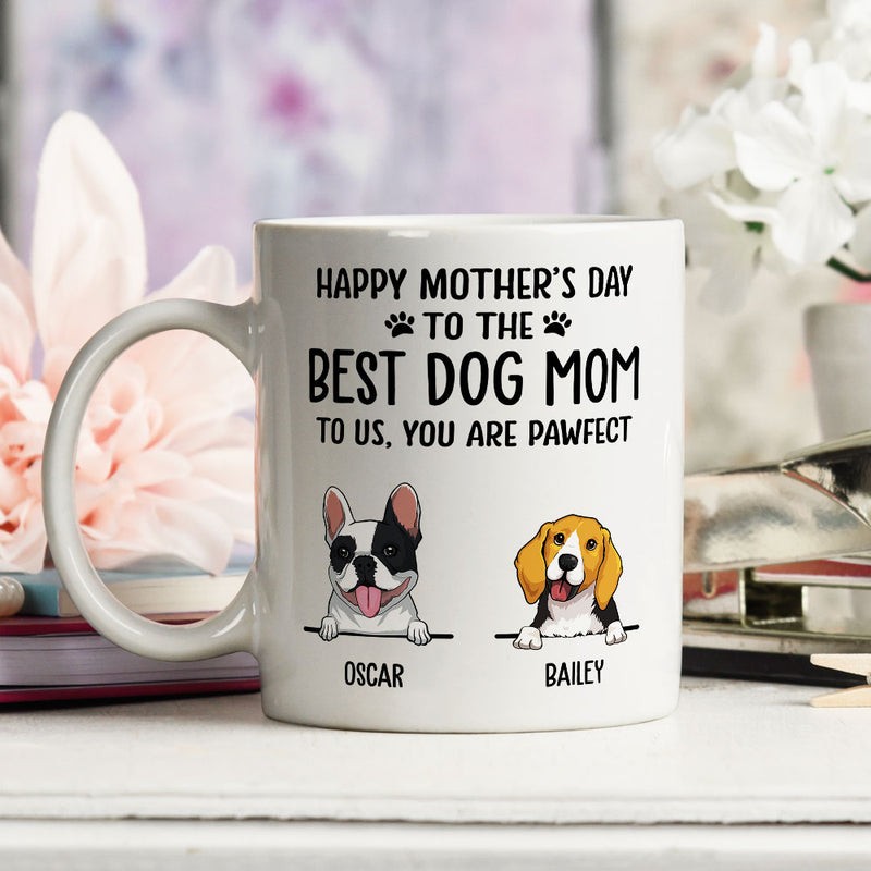 Best Dog Mom Dad Pawfect - Personalized Custom Coffee Mug