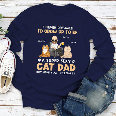 Sexy Dad Mom - Personalized Custom Long Sleeve T-shirt