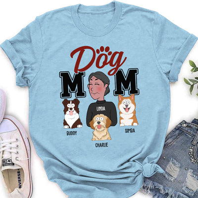 Mom Dad Cartoon - Personalized Custom Women's T-shirt