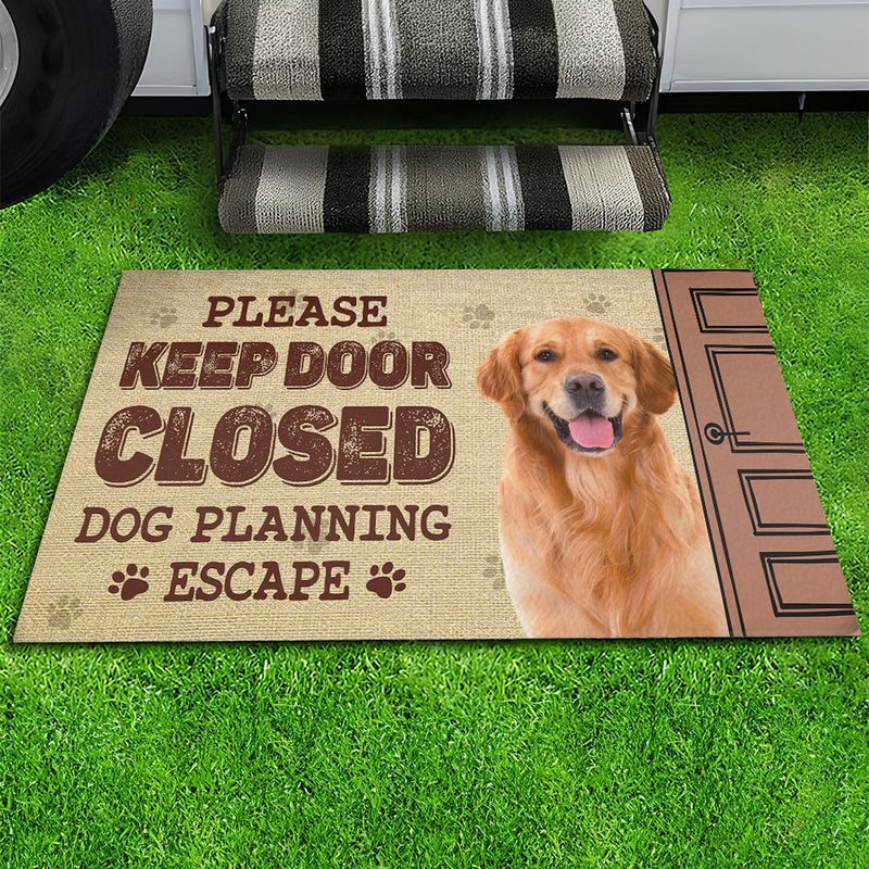 Cat Planning Photo - Personalized Custom Doormat