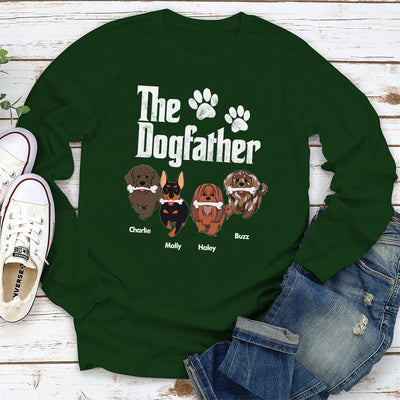 The Dog Parent - Personalized Custom Long Sleeve T-shirt