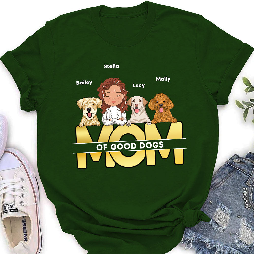 Dad Of Good Dogs - Personalized Custom Women's T-shirt