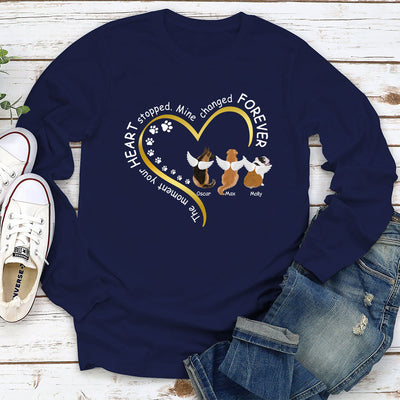 My Heart Changed Forever - Personalized Custom Long Sleeve T-shirt