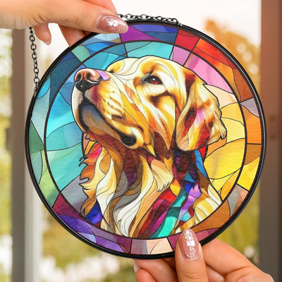 Colorful Pet Face - Personalized Custom Window Hanging Suncatcher