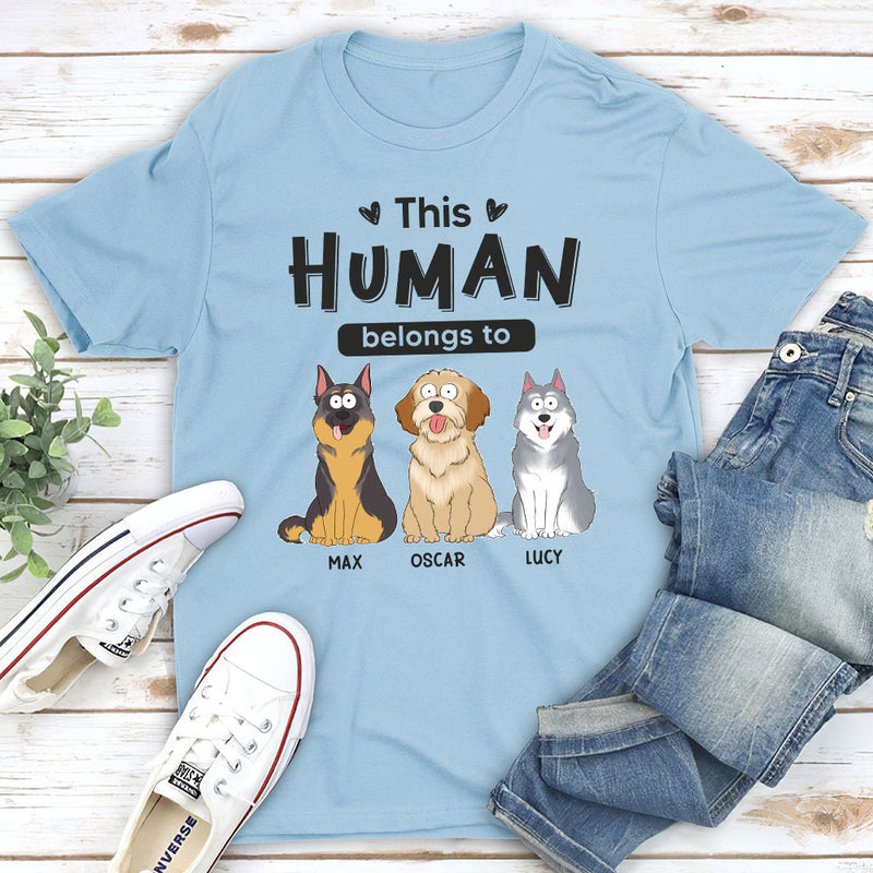 Belongs To Dogs - Personalized Custom Unisex T-shirt