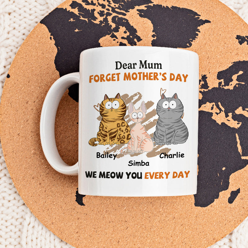 I Meow You Every Day Mom - Personalized Custom Coffee Mug