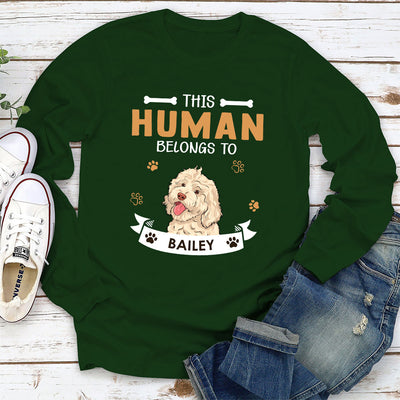 Human Belong To Us - Personalized Custom Long Sleeve T-shirt