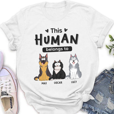 Belongs To Pets - Personalized Custom Women's T-shirt