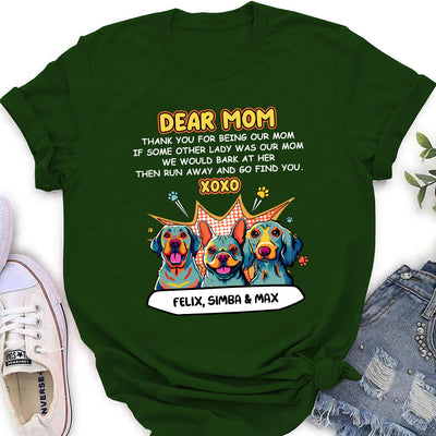 Pop Art Dear Dad XOXO - Personalized Custom Women's T-shirt