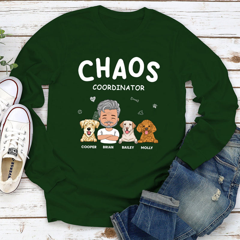 Chaos Coordinator - Personalized Custom Long Sleeve T-shirt