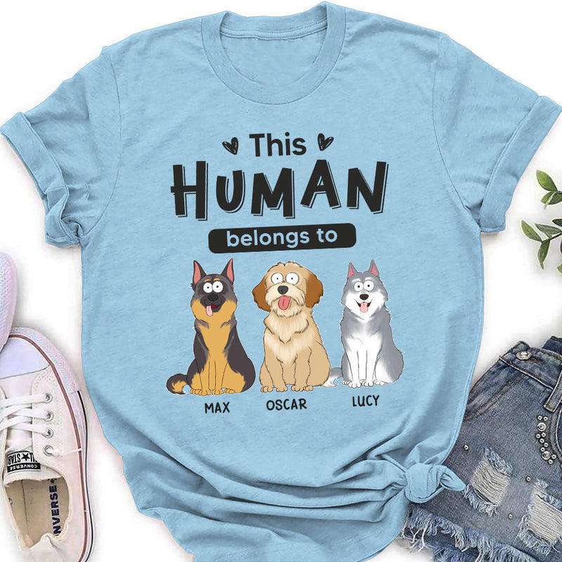 Belongs To Dogs - Personalized Custom Women&