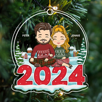 Couple 2024 - Personalized Custom Acrylic Ornament