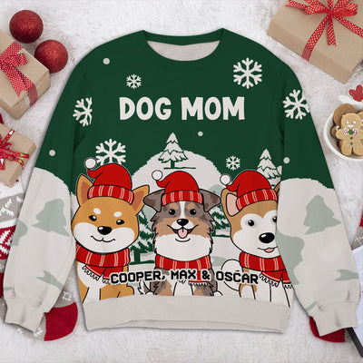 Cozy Pawlidays With Pet - Personalized Custom All-Over-Print Sweatshirt