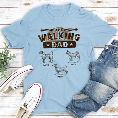 The Vintage Walking Dad - Personalized Custom Unisex T-shirt