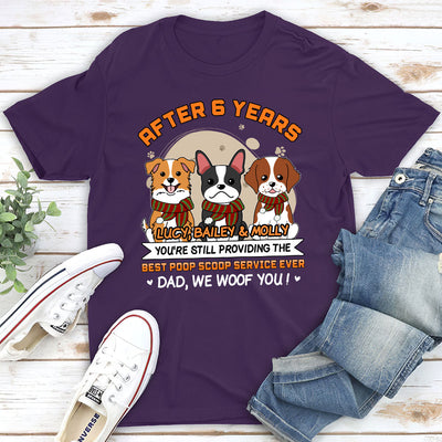 Best Poop Scoop Service - Personalized Custom Unisex T-shirt