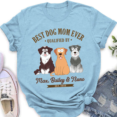 Best Dad Qualified By - Personalized Custom Women's T-shirt