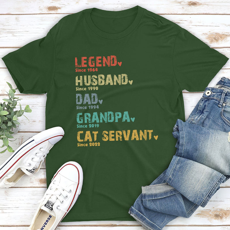 Legend Dog Dad/Mom - Personalized Custom Unisex T-shirt