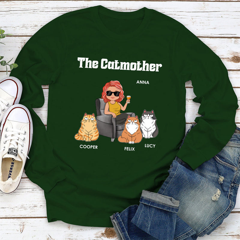 The Catmother - Personalized Custom Long Sleeve T-shirt