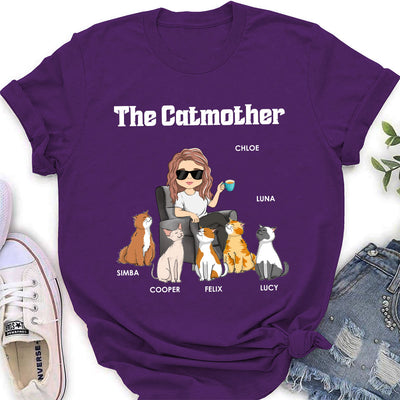 Mother Of Cats - Personalized Custom Women's T-shirt