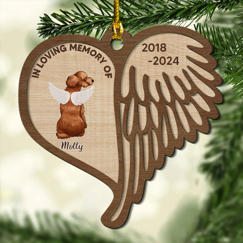 In Loving Memory - Personalized Custom 2-layered Wood Ornament