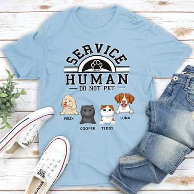 Pet Service Human Logo - Personalized Custom Premium T-shirt