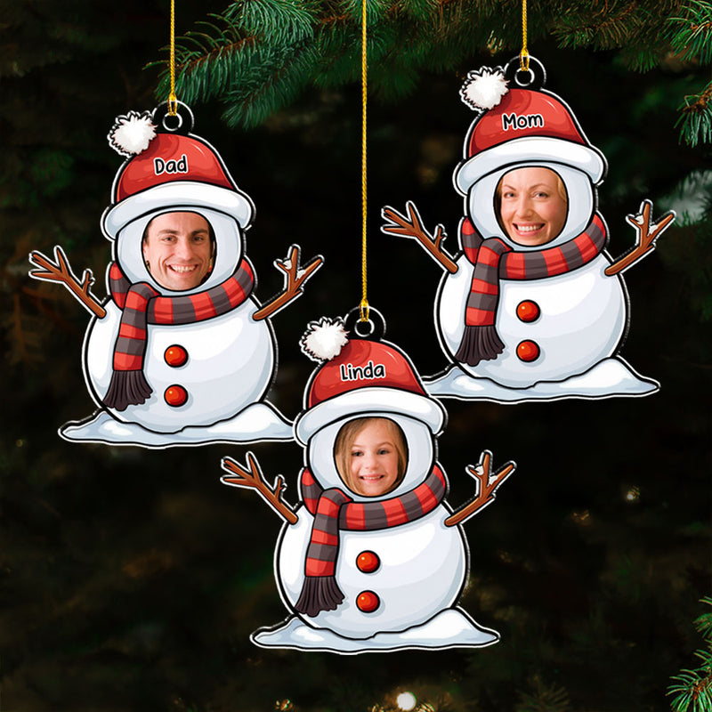 Lovely Snowman - Personalized Custom Acrylic Ornament