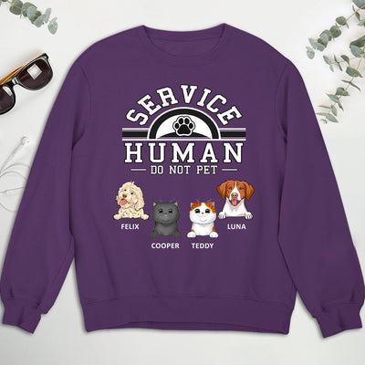 Pet Service Human Logo - Personalized Custom Sweatshirt