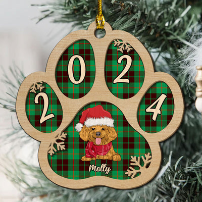 Dog Picture - Personalized Custom 2-layered Wood Ornament