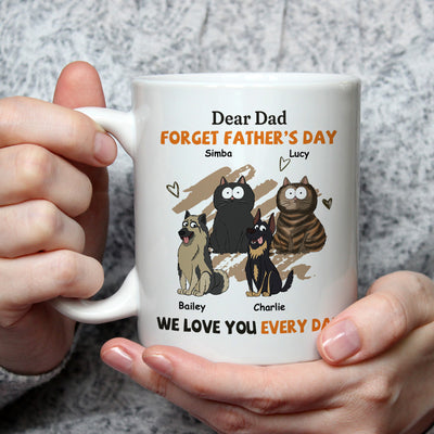 We Love You Every Day - Personalized Custom Coffee Mug