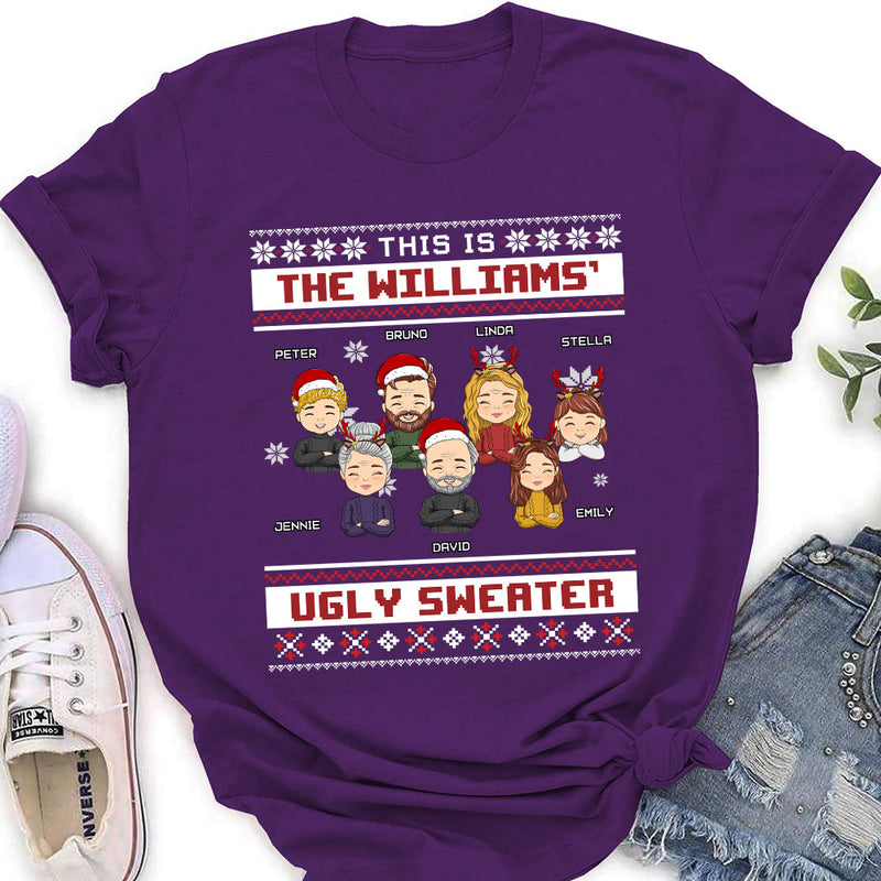 Family Ugly Sweater - Personalized Custom Women&