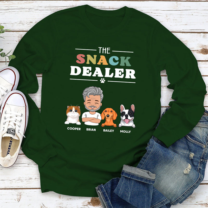 Pets Snack Dealer - Personalized Custom Long Sleeve T-shirt