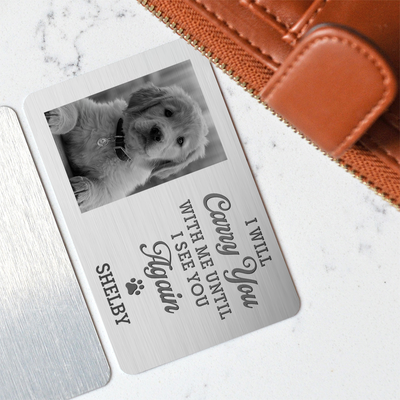 I Will Carry You - Personalized Custom Wallet Card