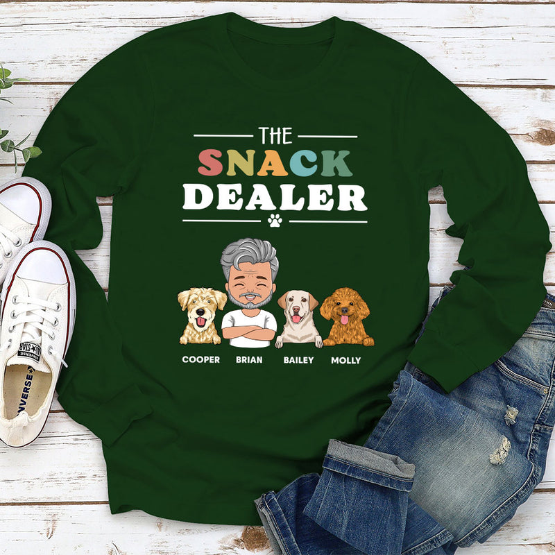 The Snack Dealer - Personalized Custom Long Sleeve T-shirt