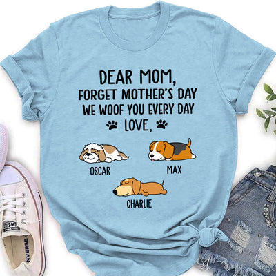 Woof My Mom - Personalized Custom Women's T-shirt