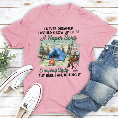 Camping Lady - Personalized Custom Unisex T-shirt