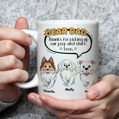 Dog Thanks For Picking Up - Personalized Custom Coffee Mug