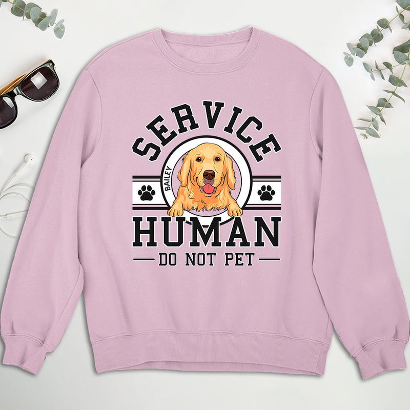 Dog Service Human Logo - Personalized Custom Sweatshirt